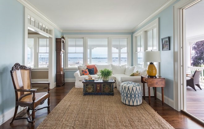 Beach Style Family Room by Taste Design Inc