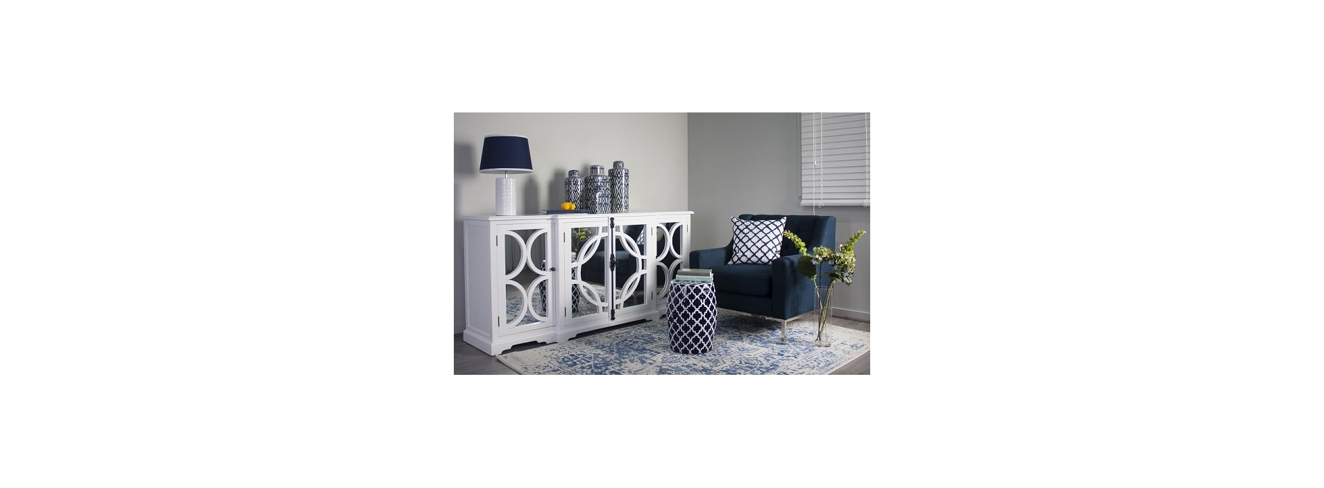 Keats White Sideboard