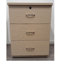 Zinnia Bedside Table in Polytec Gesso Lini