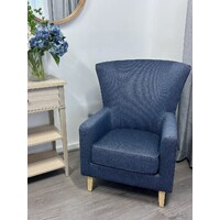 Bordeaux Premium Armchair Denim Blue (229-19) BASE FABRIC
