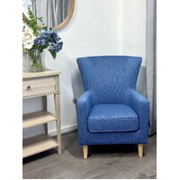 Bordeaux Premium Armchair Steel Blue (229-18) BASE FABRIC