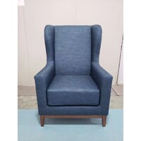 Harvey Wing Chair Vinyl covered. Or choose 5.8 Metres of fabric