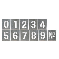 Number Wall Art. 11 individual pieces that make up this interesting and graphic statement