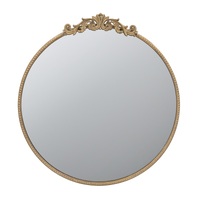 Baroque Gold Round Mirror