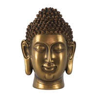 Golden Buddha Statue Head