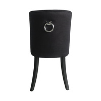 Cordelia Dining Chair Black Chrome Ring