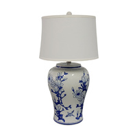 Jonquil Table Lamp 71cmh stunning blue & white ceramic