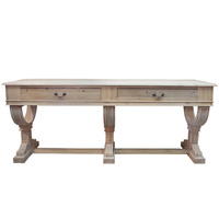 Curtis 2 Drawer Large Console Natural Reclaimed timber 