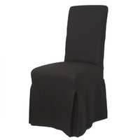 Slip Cover  only, Nantucket for Dining Chair Black