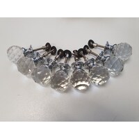 Round Acrylic Furniture & Door Handles set of 8