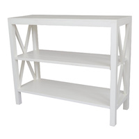 Catalina Crossed White Console