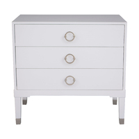 Milan Large Bedside/Side Table Three drawers 