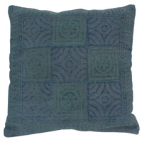 Blue & Green Inca Cushion w/insert