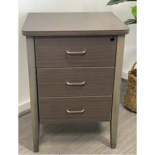 Marigold Bedside Table in Polytec Avignon Walnut Sand