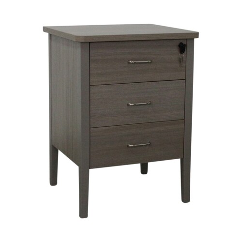 Marigold Bedside Table in Avignon Walnut Sand soft close drawers