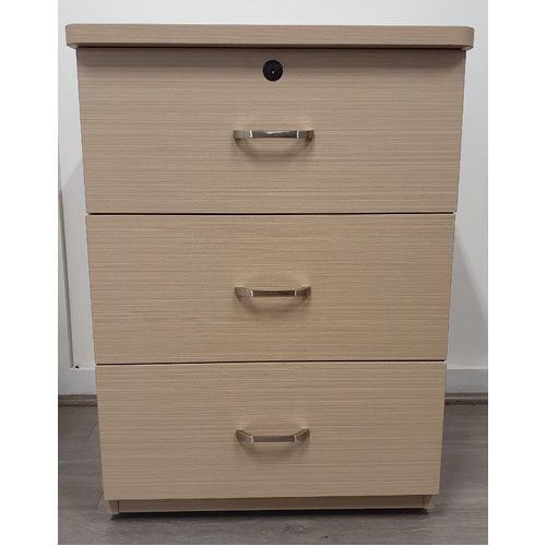 Zinnia Bedside Table in Polytec Gesso Lini
