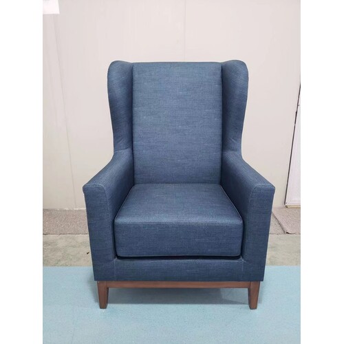 Harvey Wing Chair Vinyl covered. Or choose 5.8 Metres of fabric