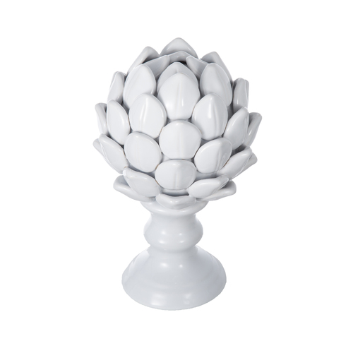 Artichoke Small Finial Ceramic. Care for this stunning artichoke finial by simply cleaning it with a damp cloth. 