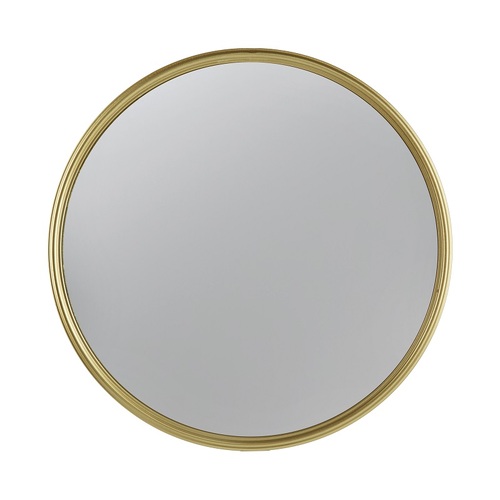 Hannes CONVEX wall mirror with gold frame panoramic look