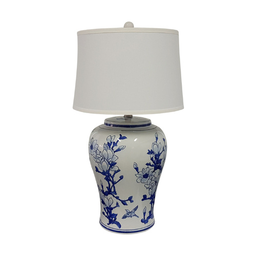 Jonquil Table Lamp 71cmh stunning blue & white ceramic