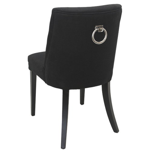 Ophelia Dining Chair Black chrome ring on back. Last one at this price.