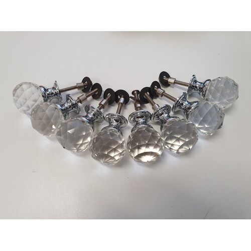 Round Acrylic Furniture & Door Handles set of 8